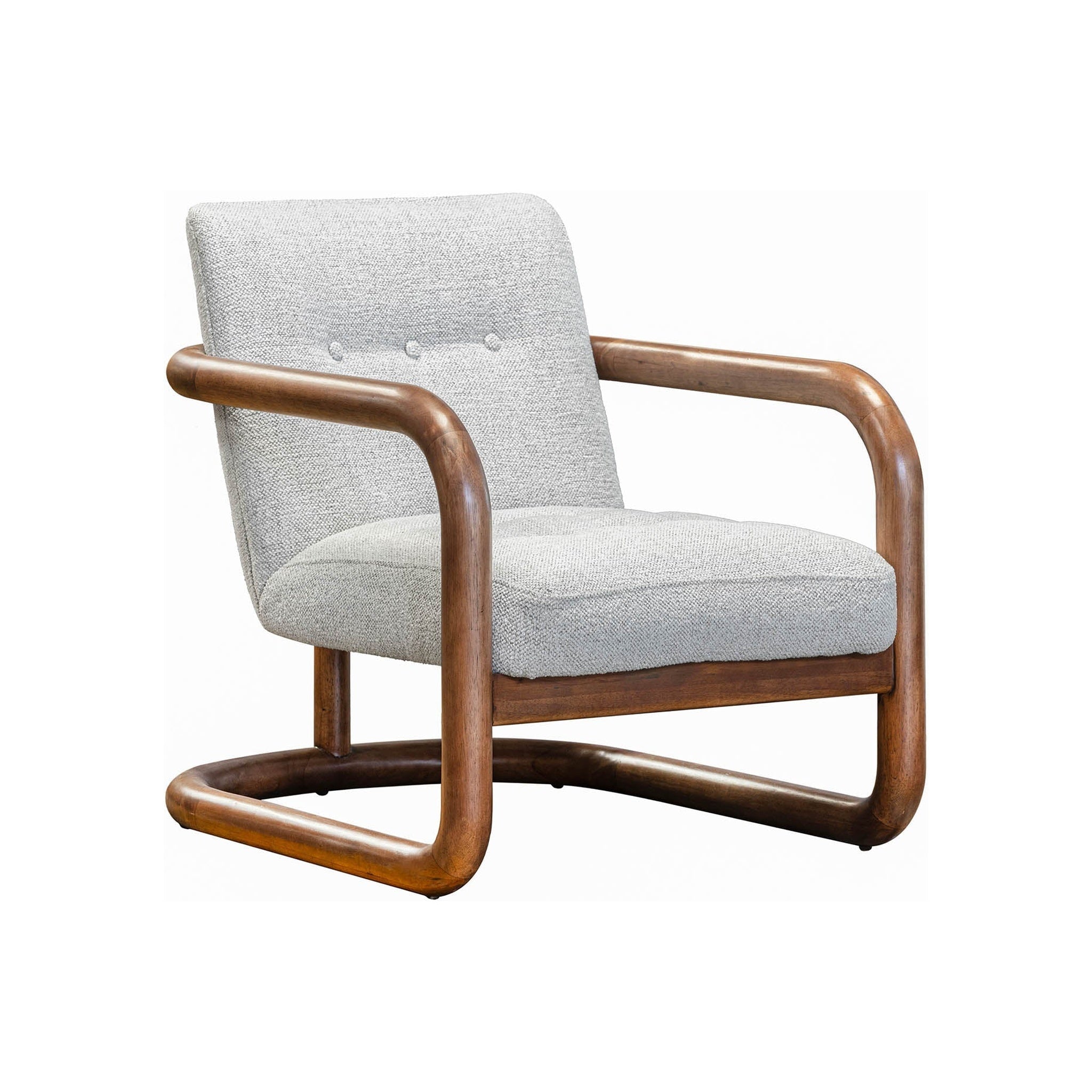 Curb Club Chair FURNITURE - accent chair LH IMPORTS Ivory