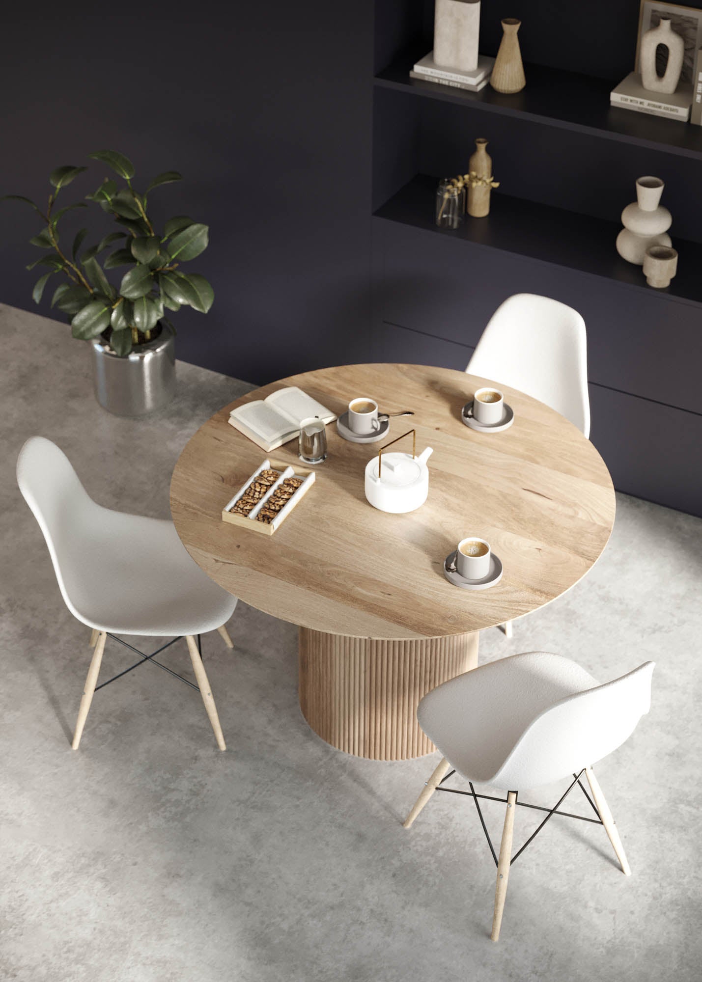 Clyde Round Dining Table FURNITURE - dining tables LH IMPORTS