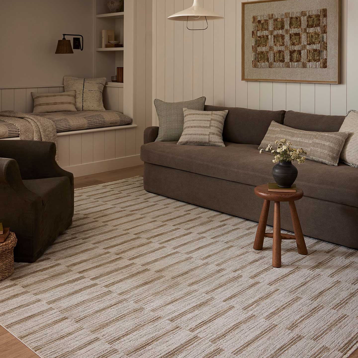 FLOOR MODEL - Amber Lewis x Loloi Cali Ivory / Tobacco - 7'10" x 10' RUGS - floor model Loloi