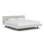 Custom Fabric Bento King Bed - Black Ash Leg 1 - d - FURNITURE - Custom Beds EQ3 Ceder Light Grey