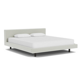 Custom Fabric Bento King Bed - Black Ash Leg 1 - d - FURNITURE - Custom Beds EQ3 Ceder Light Grey