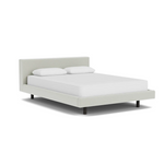 Custom Fabric Bento Queen Bed - Black Ash Leg 1 - d - FURNITURE - Custom Beds EQ3 Ceder Light Grey