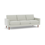 EQ3 Custom Fabric Joan 87" Sofa - Walnut Leg 1 - a - FURNITURE - Custom Sofas EQ3 Ceder Light Grey