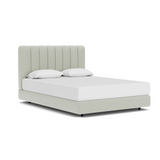 Custom Fabric Stage Queen Bed 13 - FURNITURE - bed EQ3 Ceder Taupe