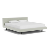 Custom Fabric Bento King Bed - Black Ash Leg 1 - d - FURNITURE - Custom Beds EQ3 Ceder Taupe