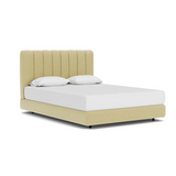 Custom Fabric Stage Queen Bed 13 - FURNITURE - bed EQ3 Ceder Yellow