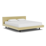 Custom Fabric Bento King Bed - Black Ash Leg 1 - d - FURNITURE - Custom Beds EQ3 Ceder Yellow