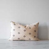 Double Sided Charcoal Dots Pillow Cover