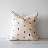 Double Sided Charcoal Dots Pillow Cover