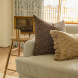 Merrill Ruffle Pillow Cover 2 - PILLOWS - linen - warm Rug & Weave Pillows