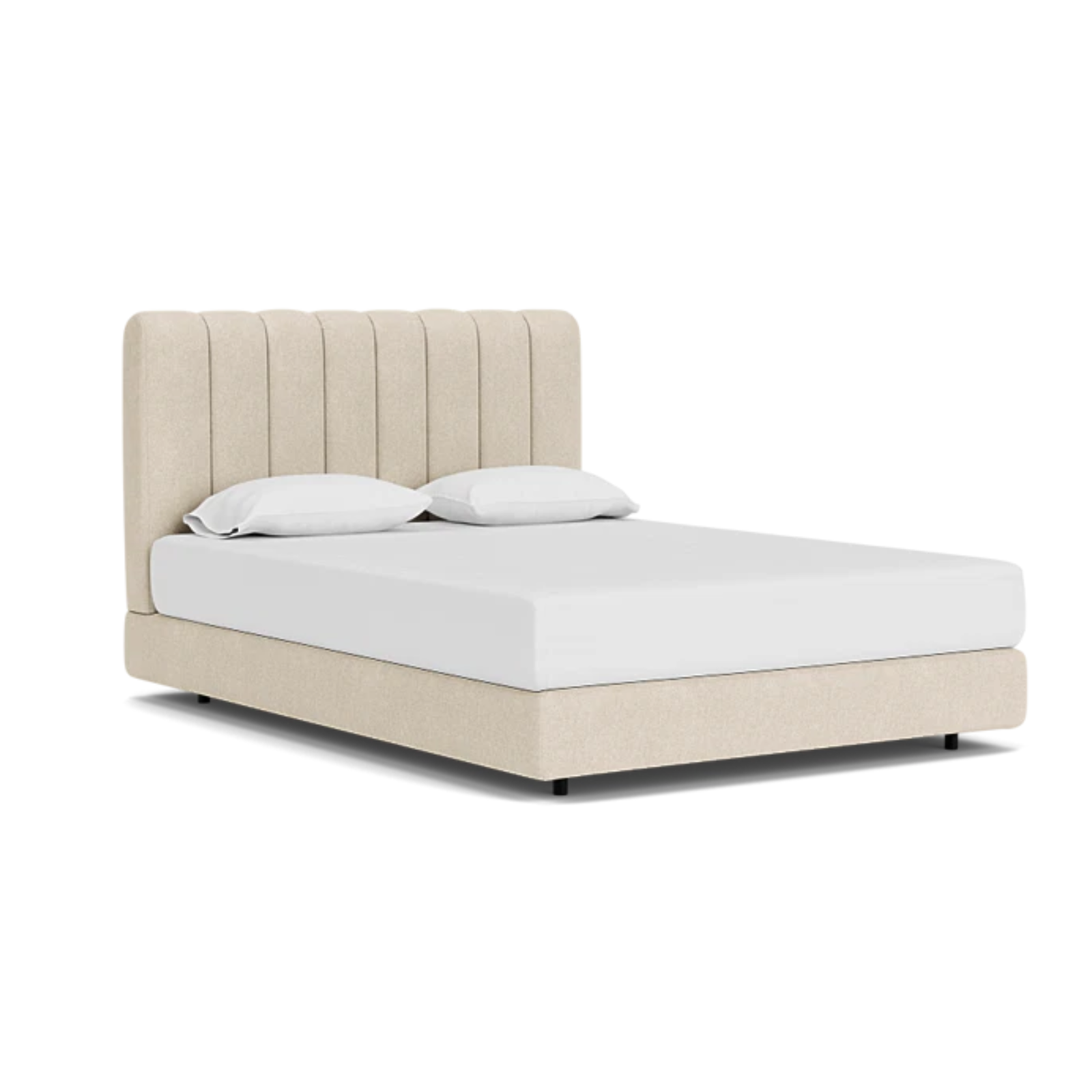 Custom Fabric Stage Queen Bed 13 - FURNITURE - bed EQ3 Coda Beach