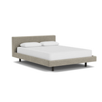 Custom Fabric Bento Queen Bed - Black Ash Leg 1 - d - FURNITURE - Custom Beds EQ3 Coda Concrete