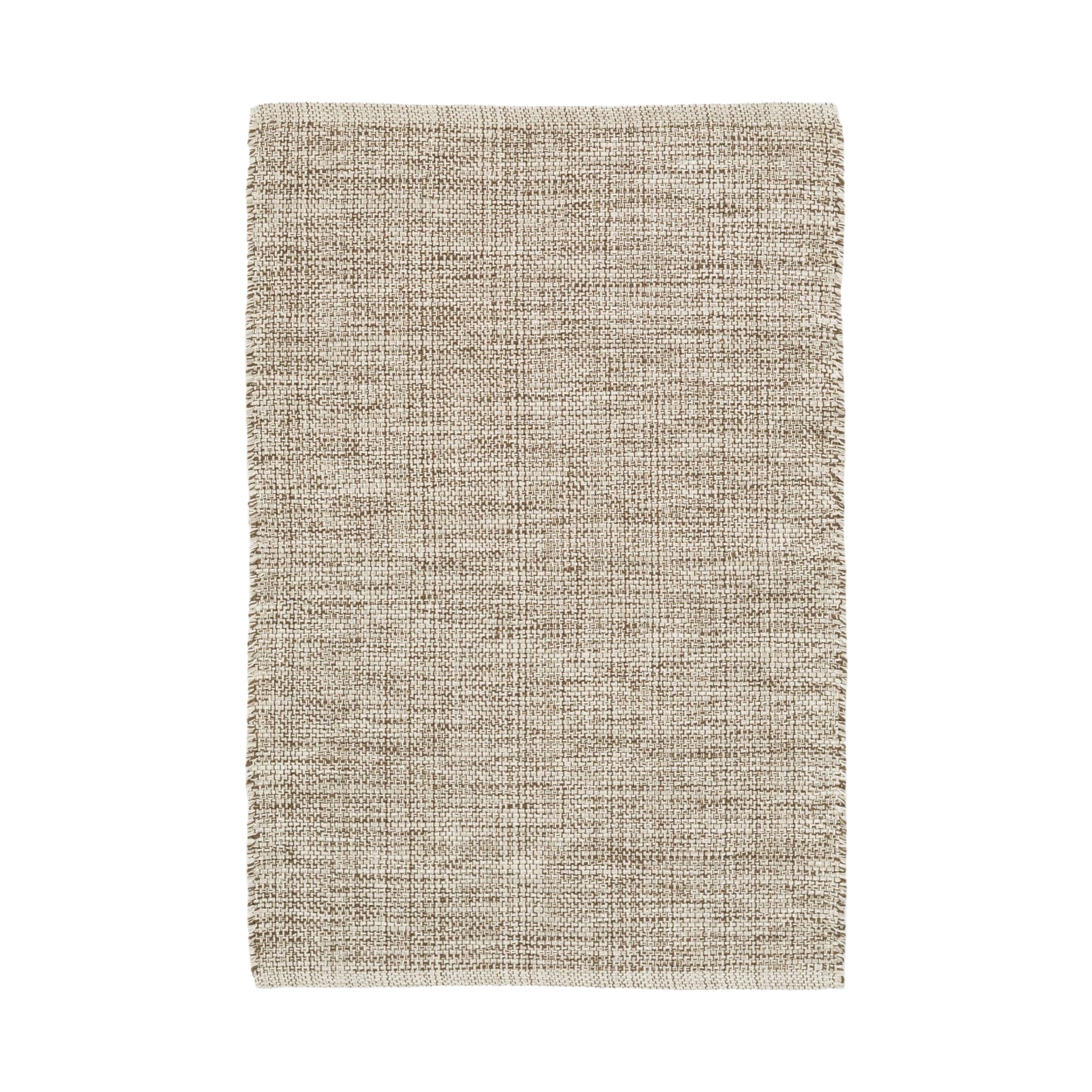 Marled Handwoven Cotton Rug RUGS - cotton Dash & Albert Brown 2' x 3'