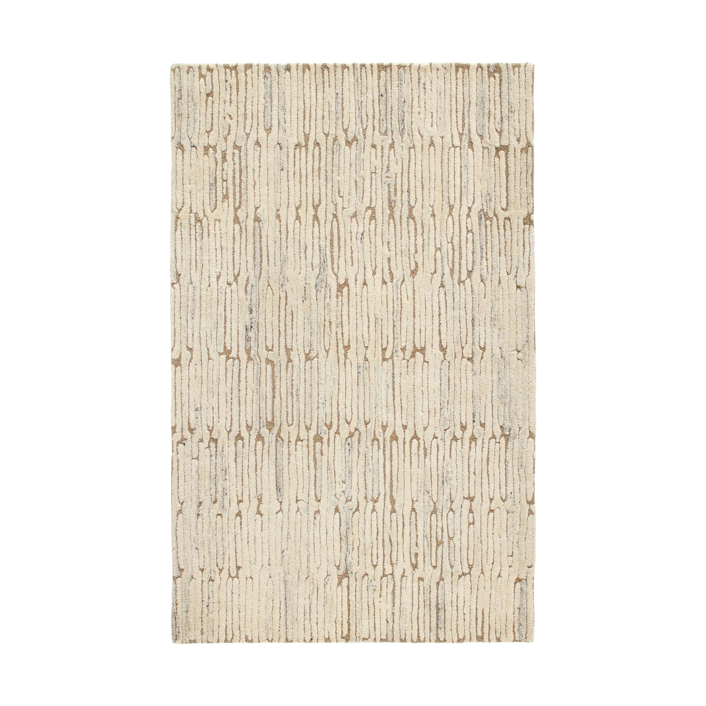 Malone Hand Tufted Wool Rug, Oatmeal 3' x 5'