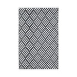 Crisscross Handwoven Indoor/Outdoor Rug Dash & Albert Black 2' x 3'
