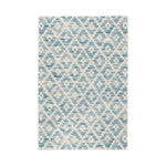 Melange Diamond Machine Washable Rug RUGS - washable Dash & Albert Blue 2' x 3'