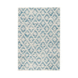 Melange Diamond Machine Washable Rug RUGS - washable Dash & Albert Blue 2' x 3'