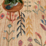 Folk Floral Kilim Handwoven Jute Rug RUGS - jute Dash & Albert