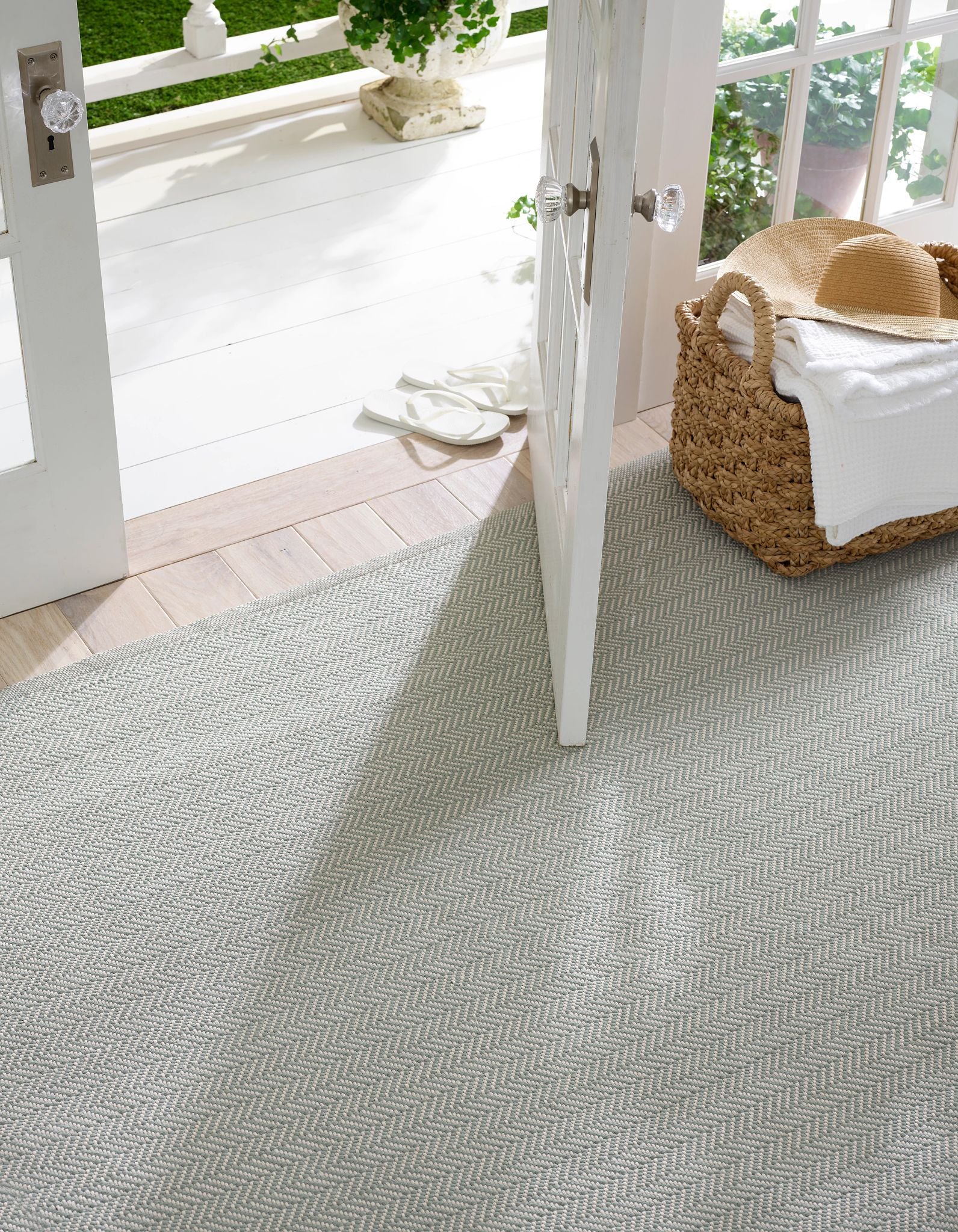 Herringbone Handwoven Indoor/Outdoor Rug RUGS - outdoor Dash & Albert