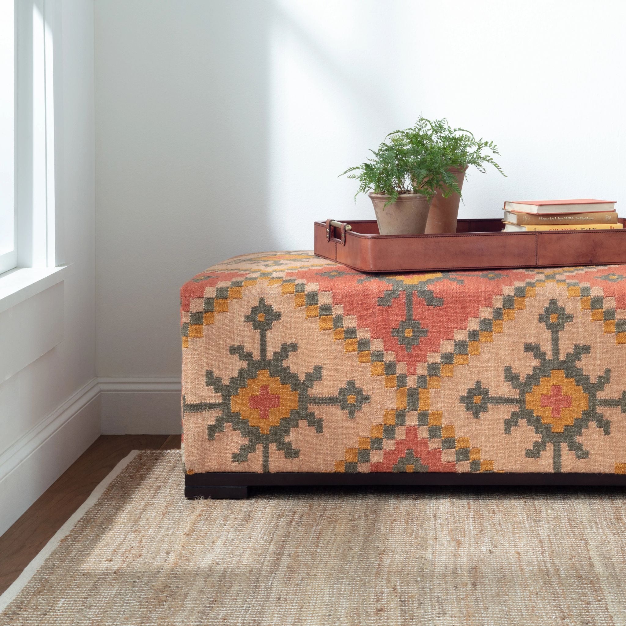 Gridwork Handwoven Jute Rug RUGS - jute Dash & Albert
