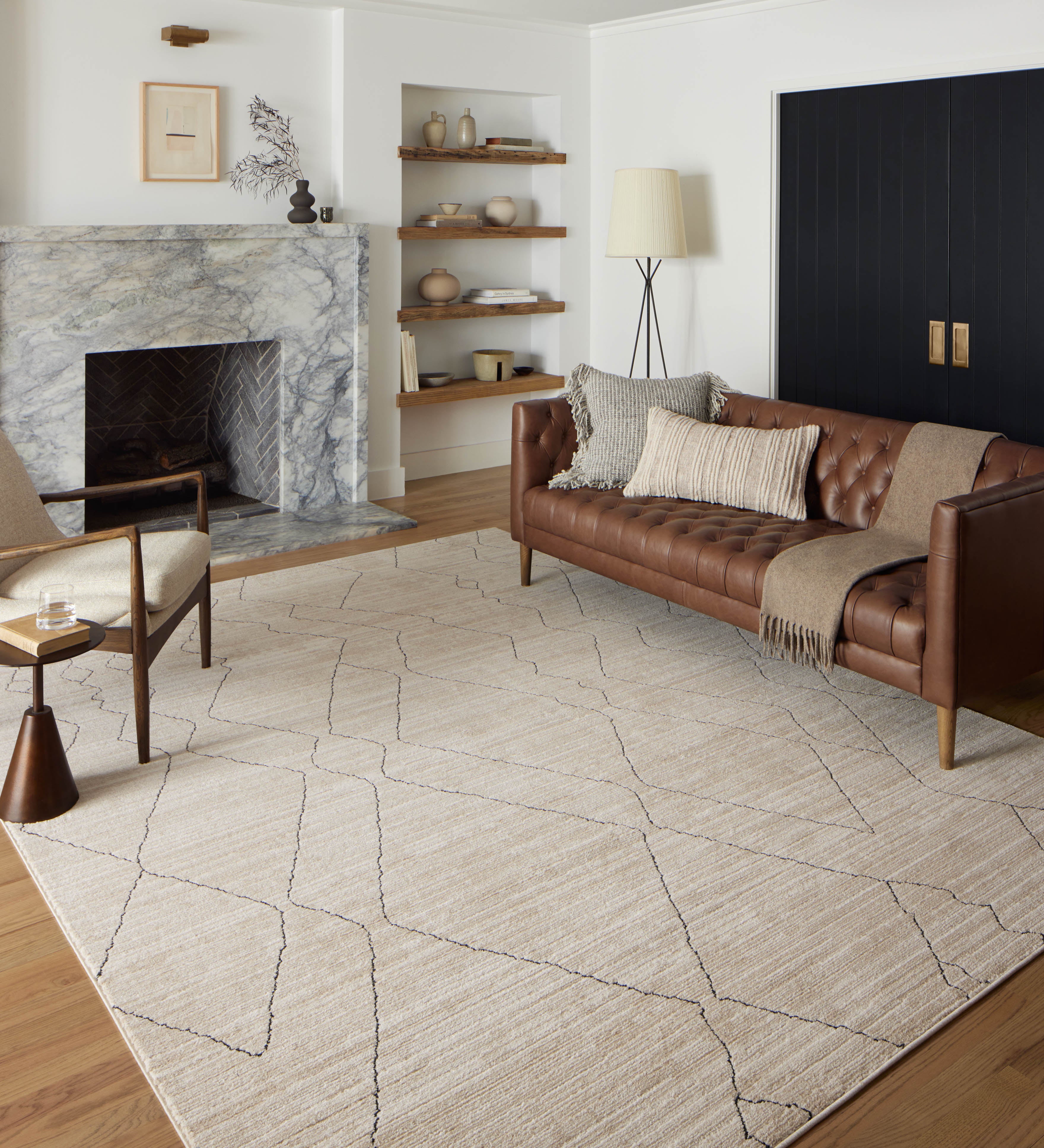 Loloi Darby Sand / Charcoal Rug