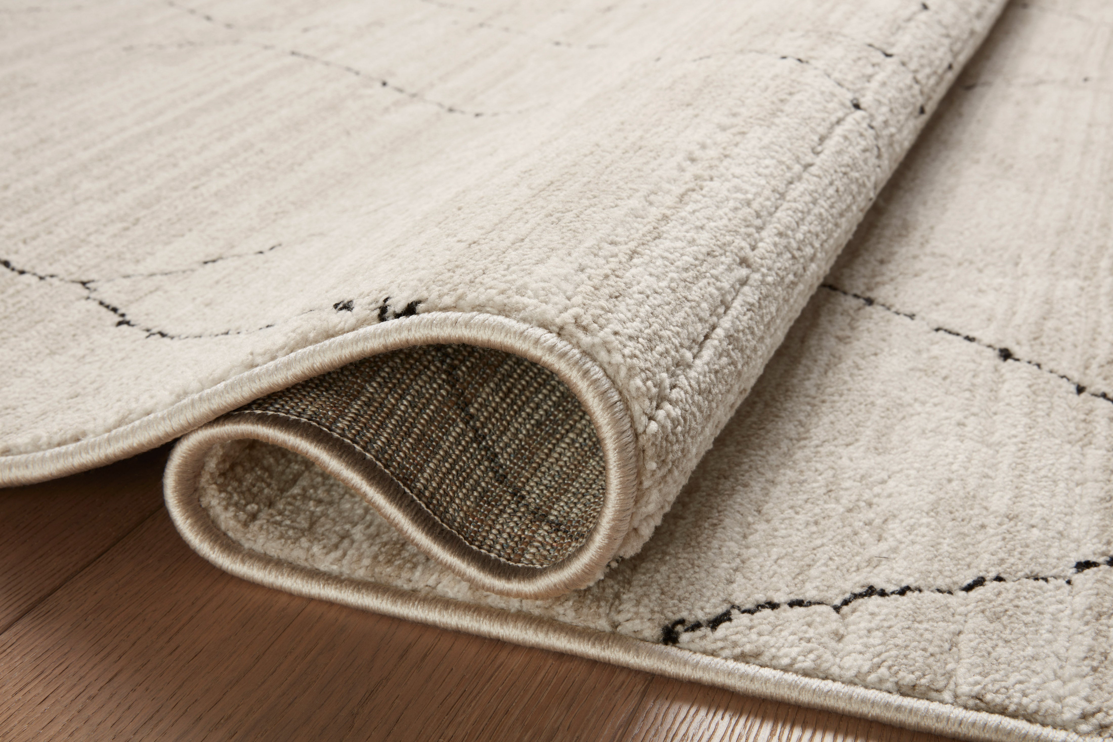Loloi Darby Sand / Charcoal Rug 0-RUGS-patterned Loloi