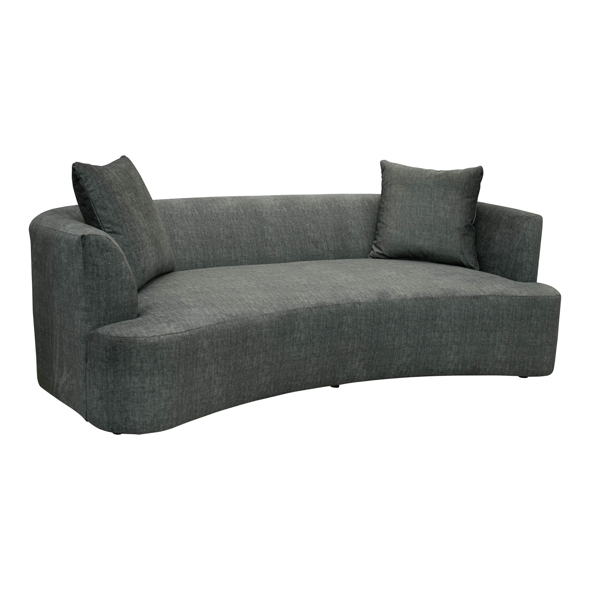 Ingram 93" Curved Sofa FURNITURE - sofas LH IMPORTS Pewter