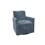 Ryland Swivel Club Chair FURNITURE - club chairs LH IMPORTS Denim Chenille