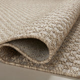 Loloi Dawn Natural Rug No.1 RUGS - synthetic Loloi 18" x 18"