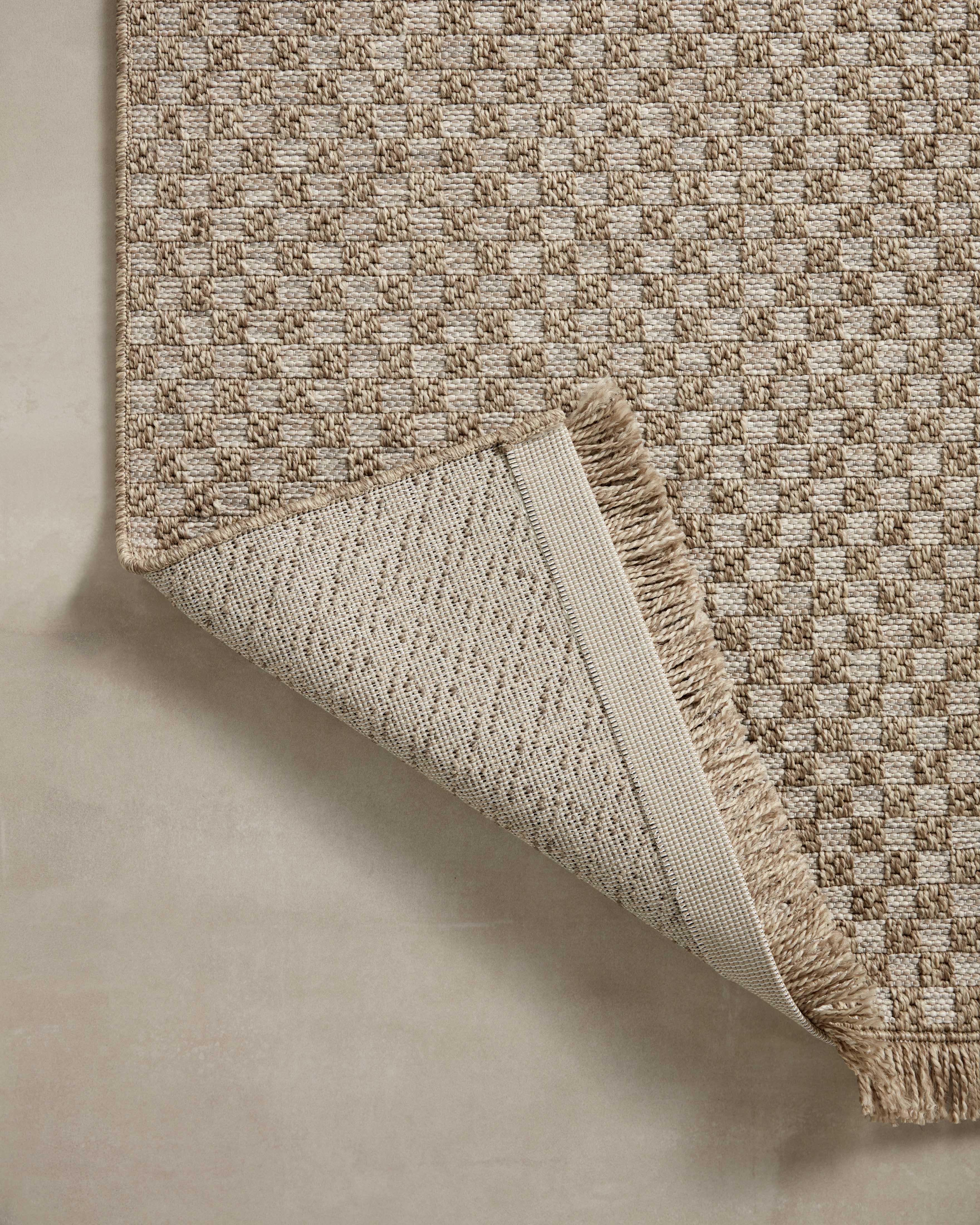 Loloi Dawn Natural Rug No.3 RUGS - synthetic Loloi 18" x 18"