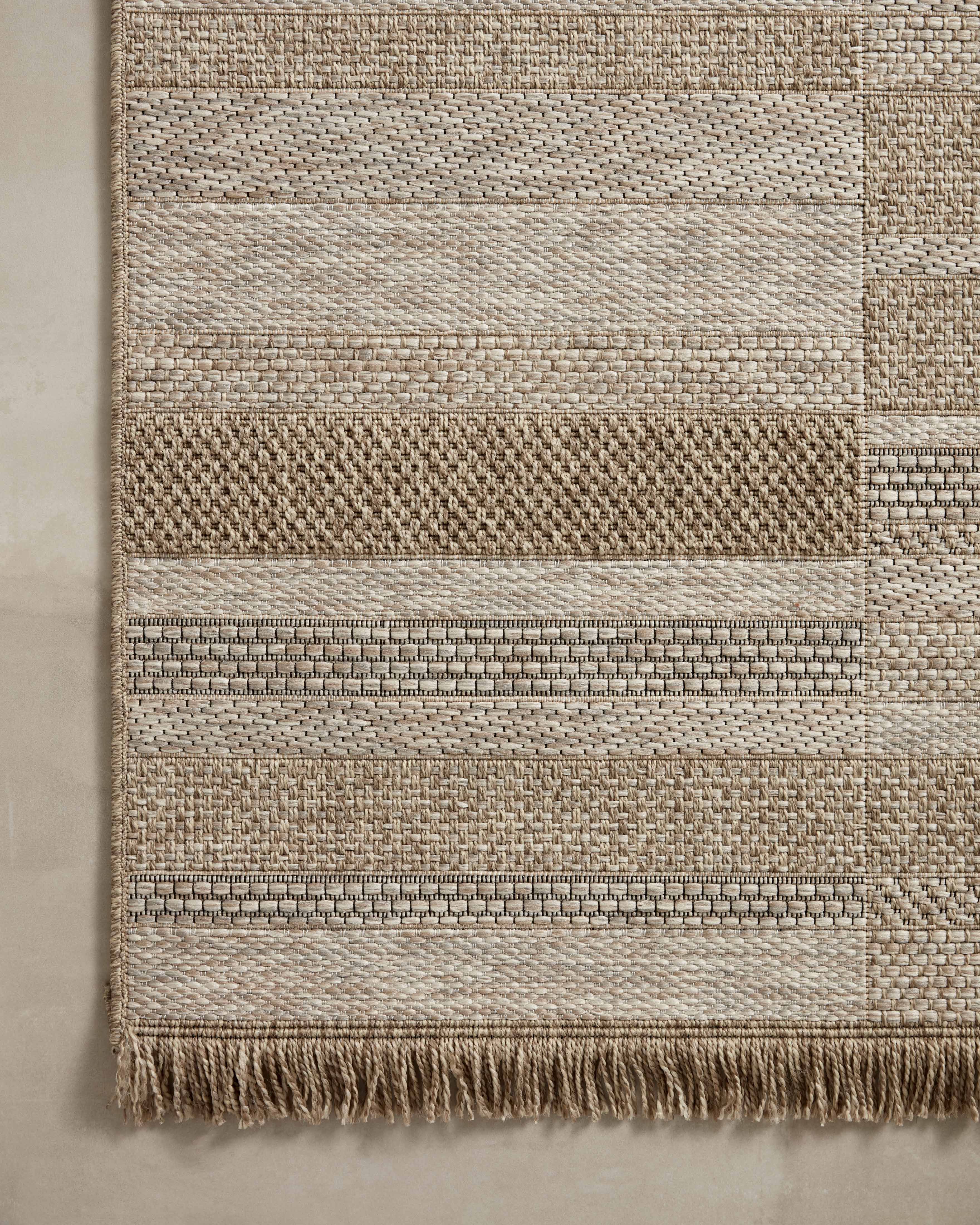 Loloi Dawn Natural Rug No.7 RUGS - synthetic Loloi 18" x 18"