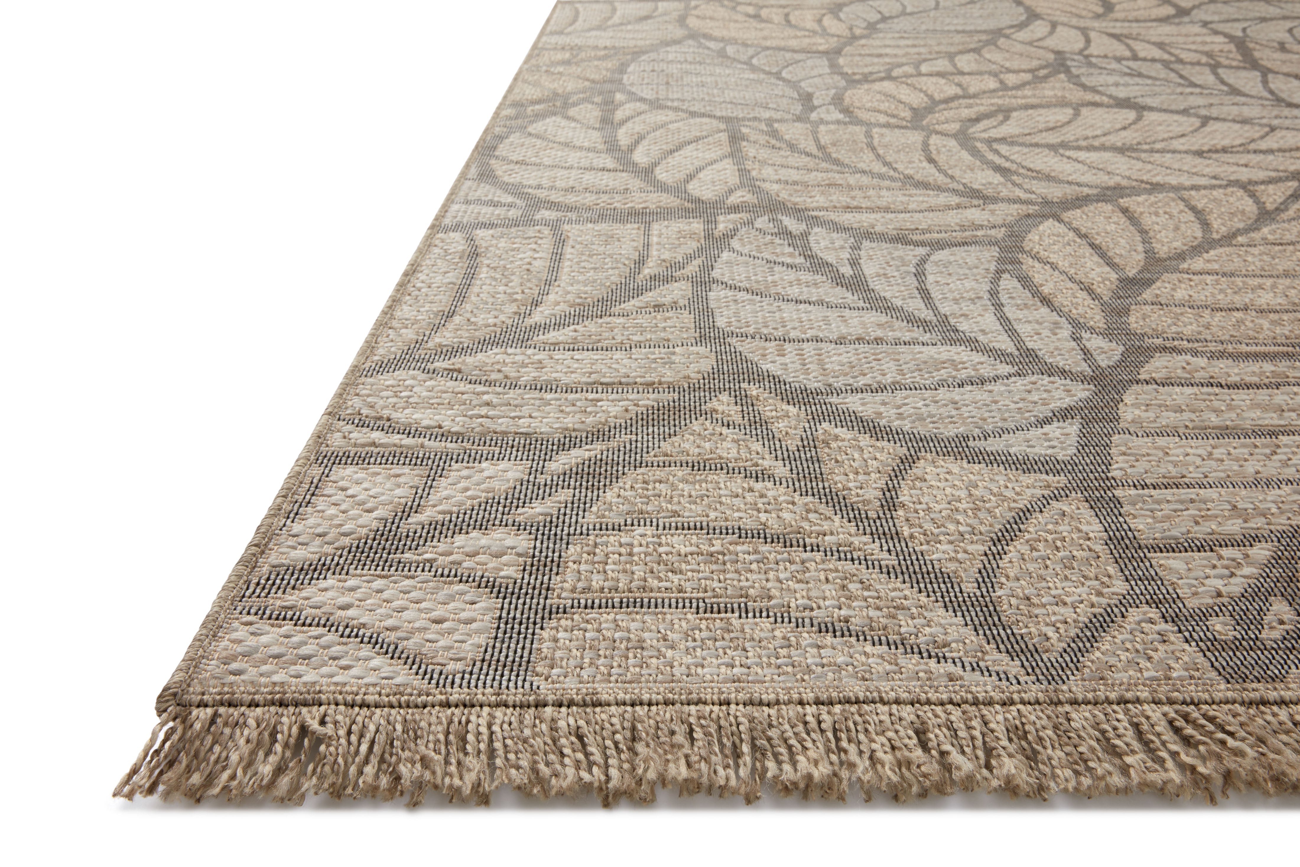 Loloi Dawn Natural Rug No.3 RUGS - synthetic Loloi 18" x 18"