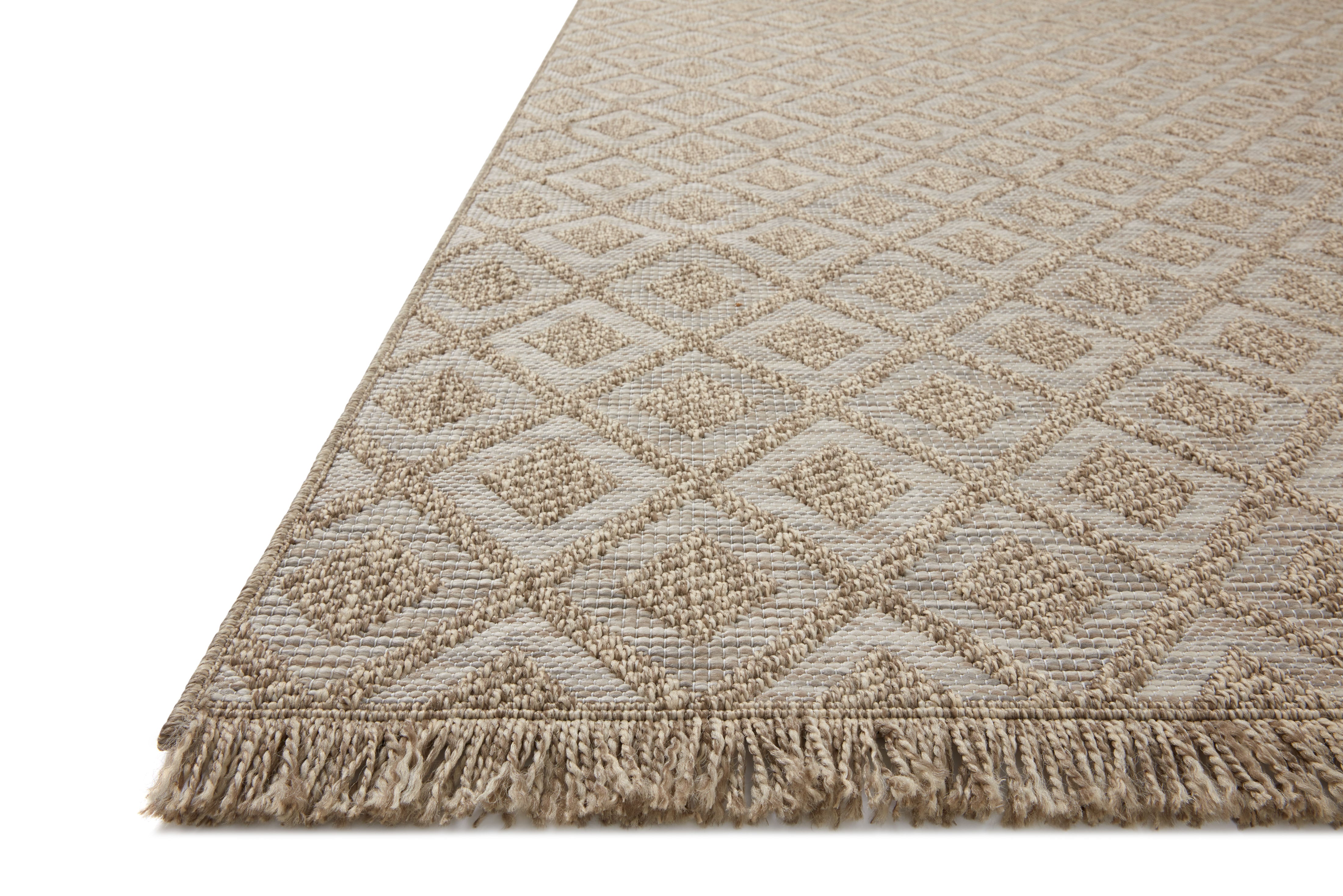 Loloi Dawn Natural Rug No.4 RUGS - synthetic Loloi 18" x 18"