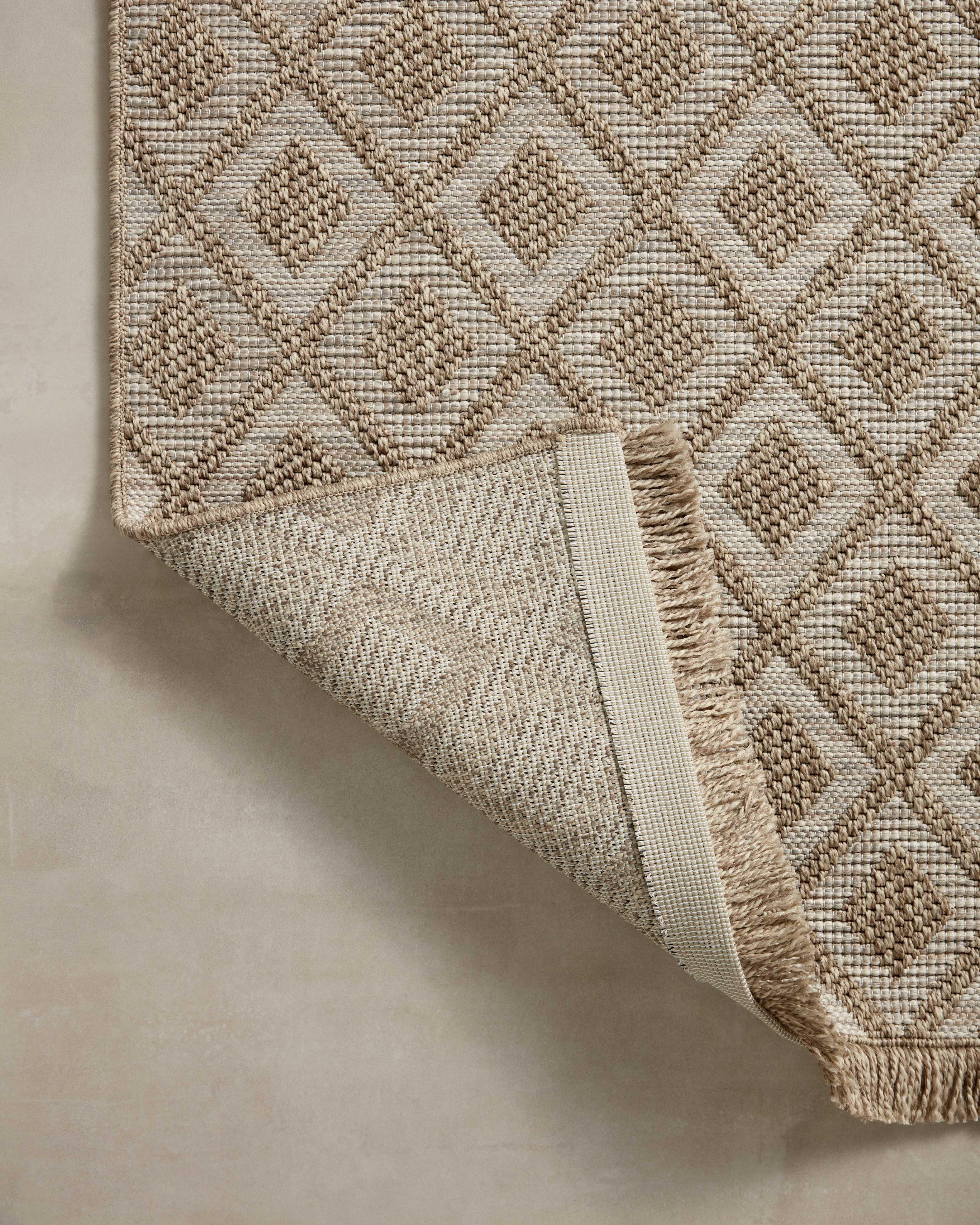Loloi Dawn Natural Rug No.3 RUGS - synthetic Loloi 18" x 18"