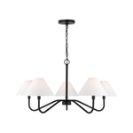 Eldon Large Chandelier LIGHTING - chandelier Visual Comfort Midnight Black