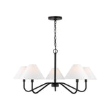 Eldon Large Chandelier LIGHTING - chandelier Visual Comfort Midnight Black