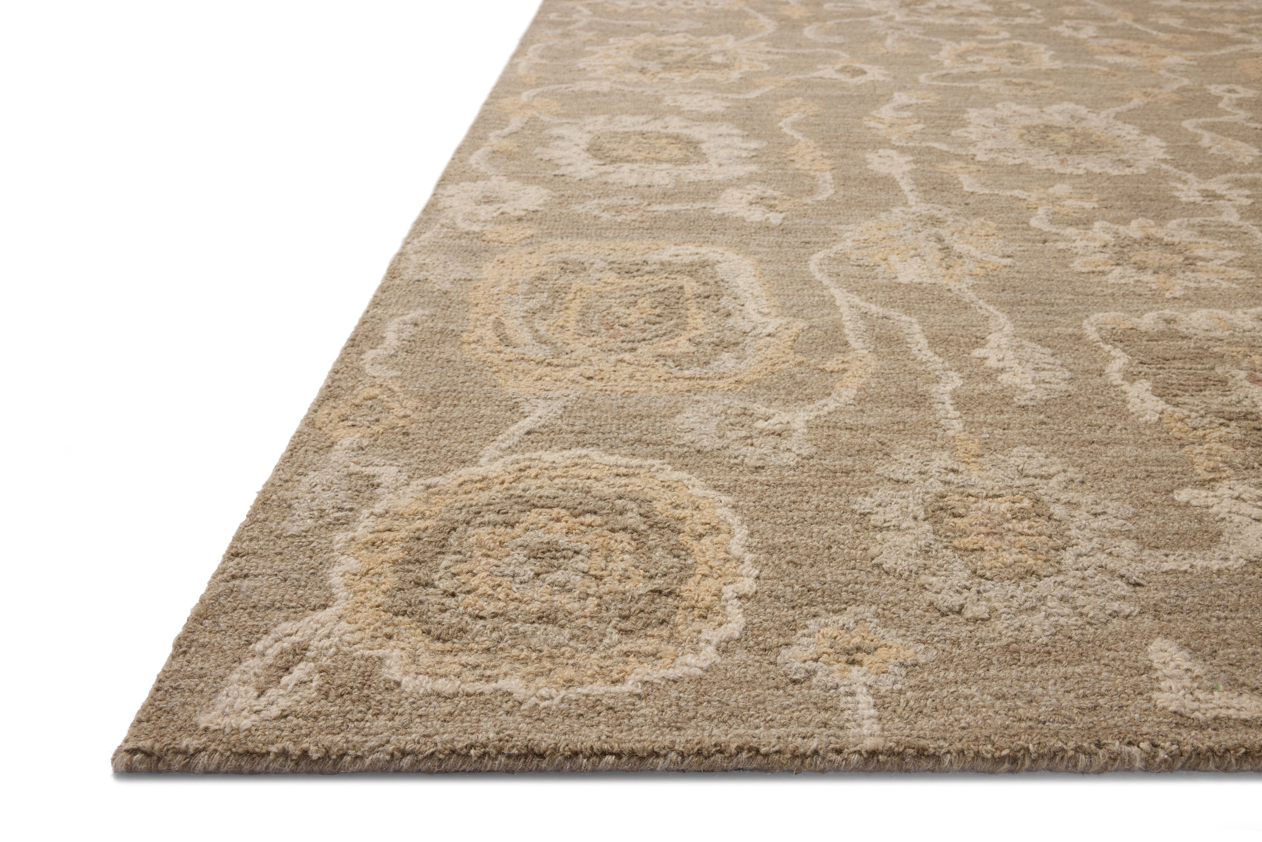 Chris Loves Julia x Loloi Dorothea Oak / Natural Rug RUGS - wool Loloi