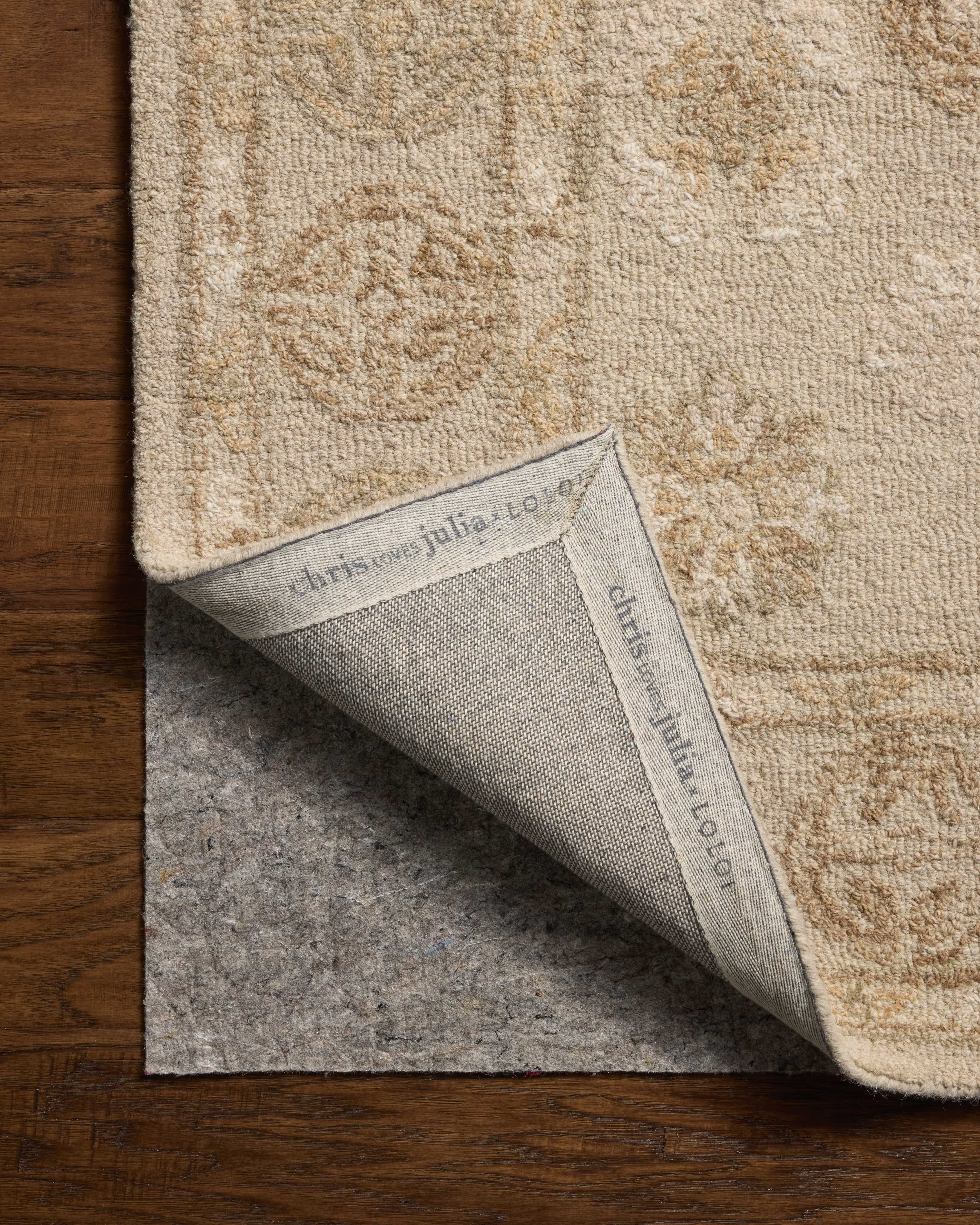 Chris Loves Julia x Loloi Dorothea Dove / Natural Rug RUGS - wool Loloi