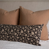 Mica Long Lumbar Pillow Cover 1 - PILLOWS - block print - neutral Rug & Weave Pillows