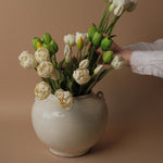 Faux Dynasty Peony Tulip Bundle faux stem Tri W Imports