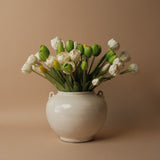 Faux Dynasty Peony Tulip Bundle faux stem Tri W Imports