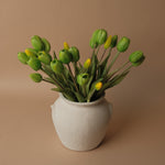Faux Dynasty Peony Tulip Bundle faux stem Tri W Imports