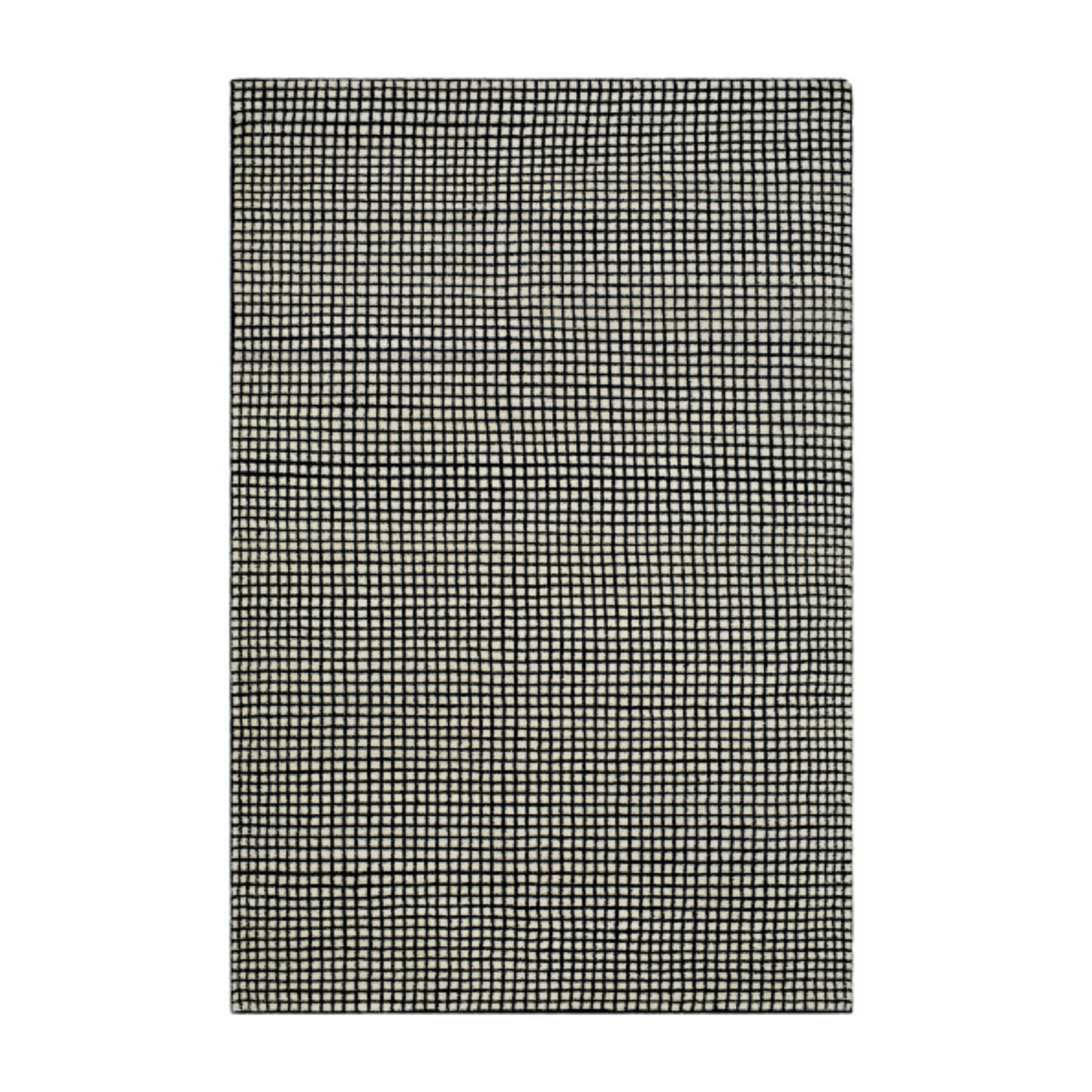 Damian Black Grid Rug 0-RUGS - wool Surya
