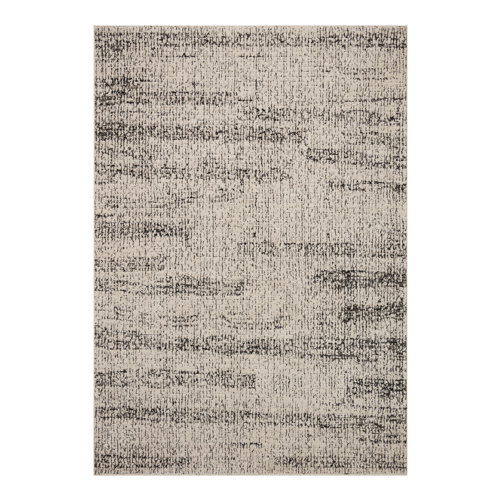 Loloi Darby Oatmeal / Charcoal Rug, 18" x 18" Sample
