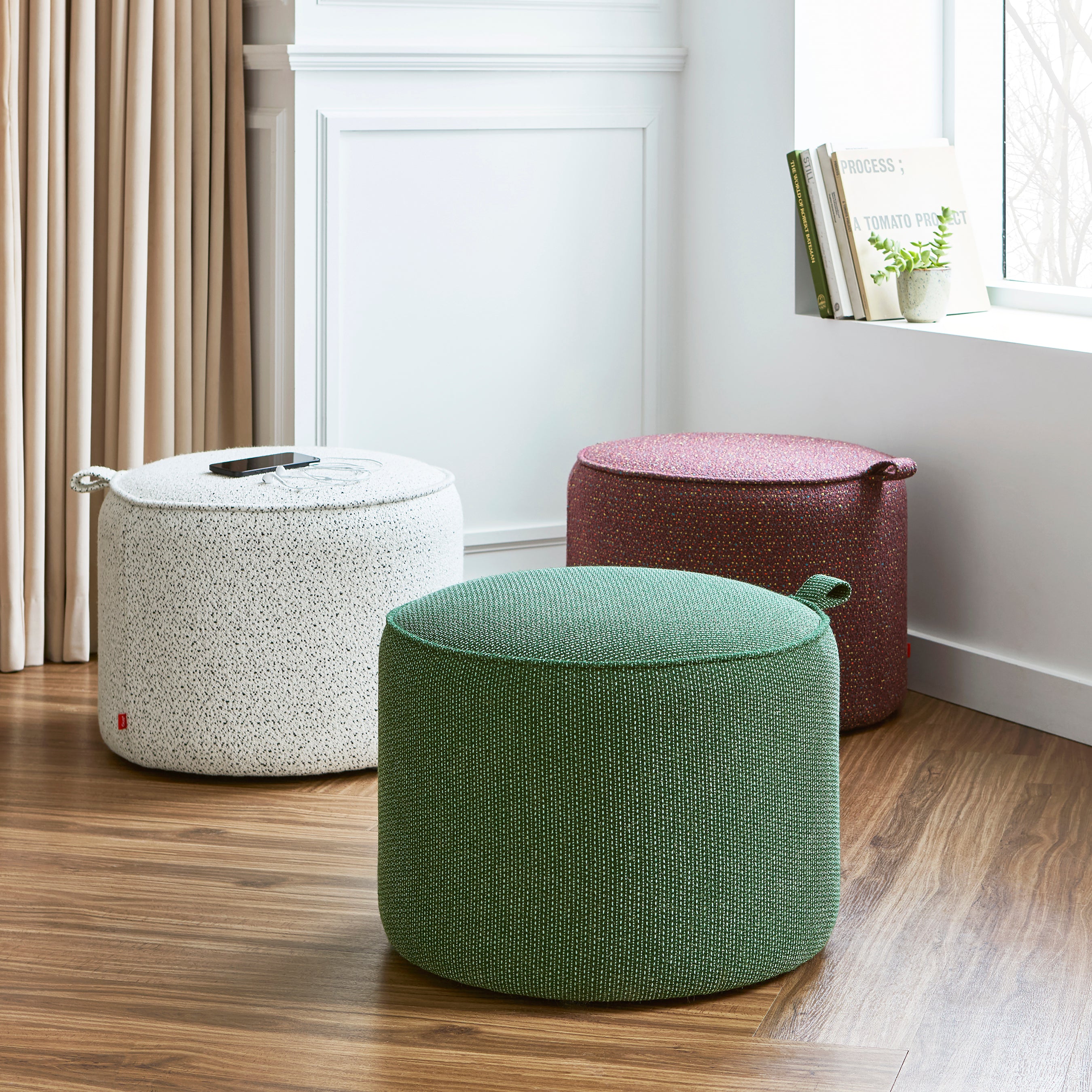 Drummond Pouf FURNITURE - ottomans Gus