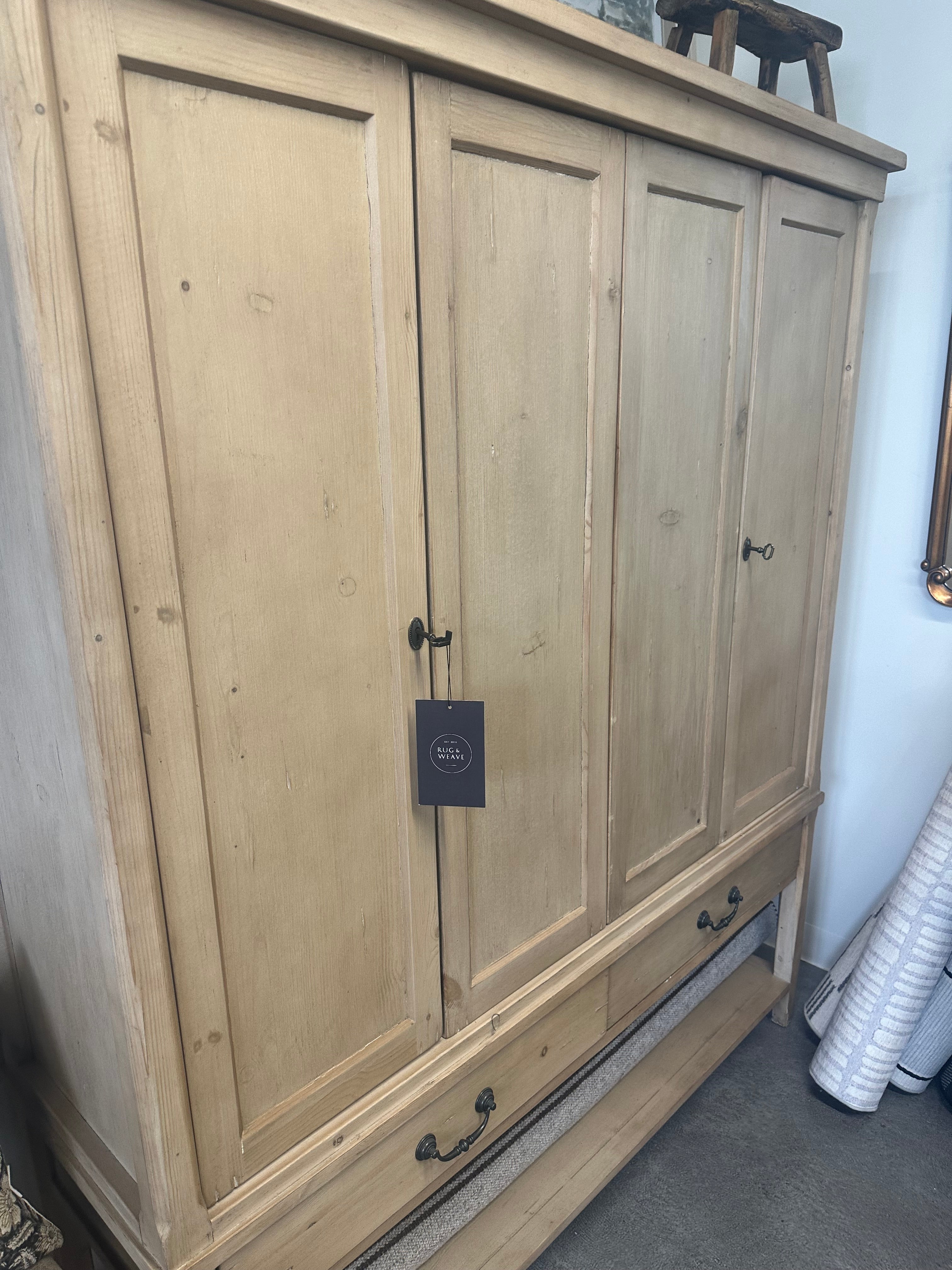 FLOOR MODEL - Brimley Wide Cabinet - Light Pine FURNITURE - floor model Four Hands