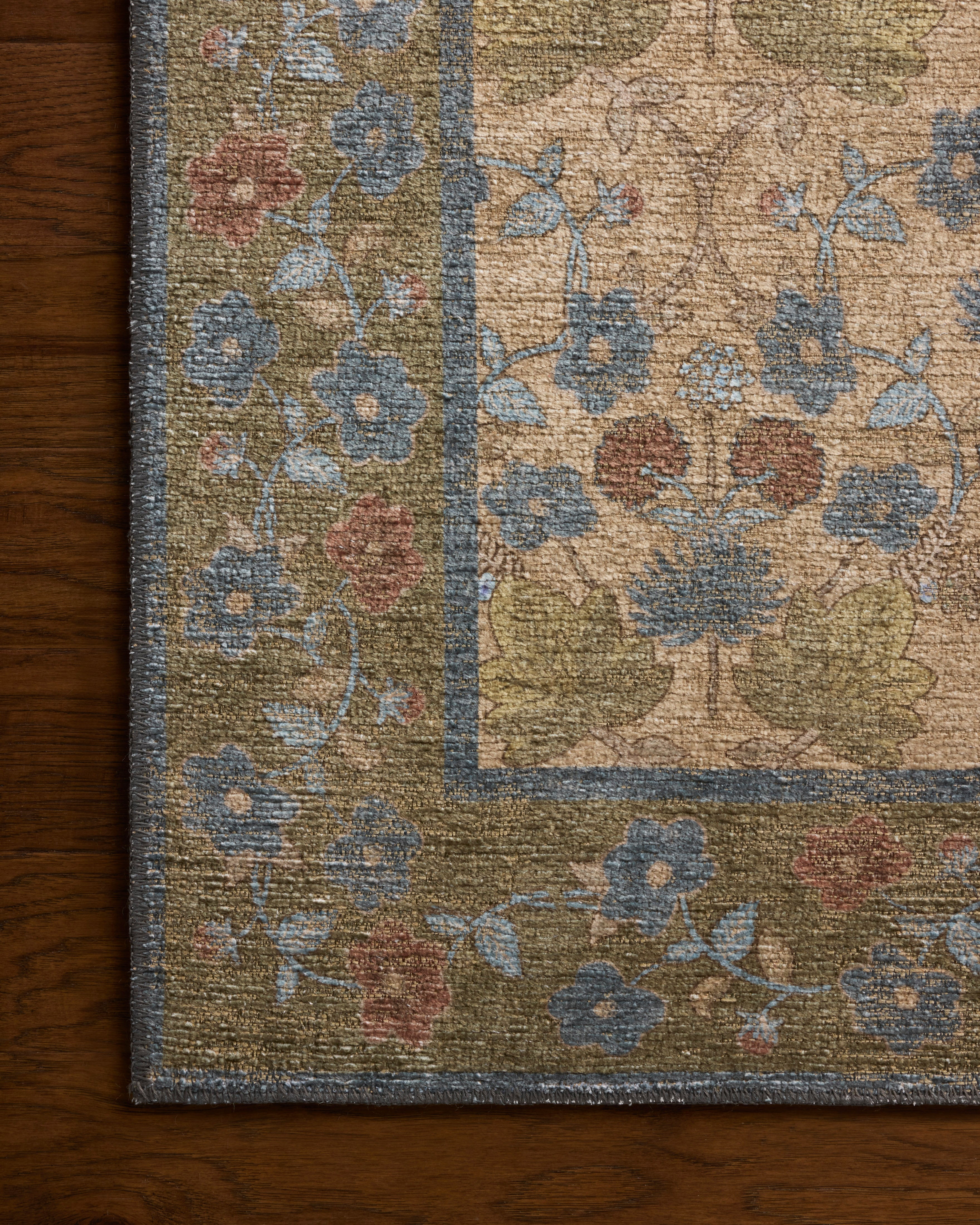 Rifle Paper Co. x Loloi Edinburgh Tan / Olive Rug RUGS - jute Loloi