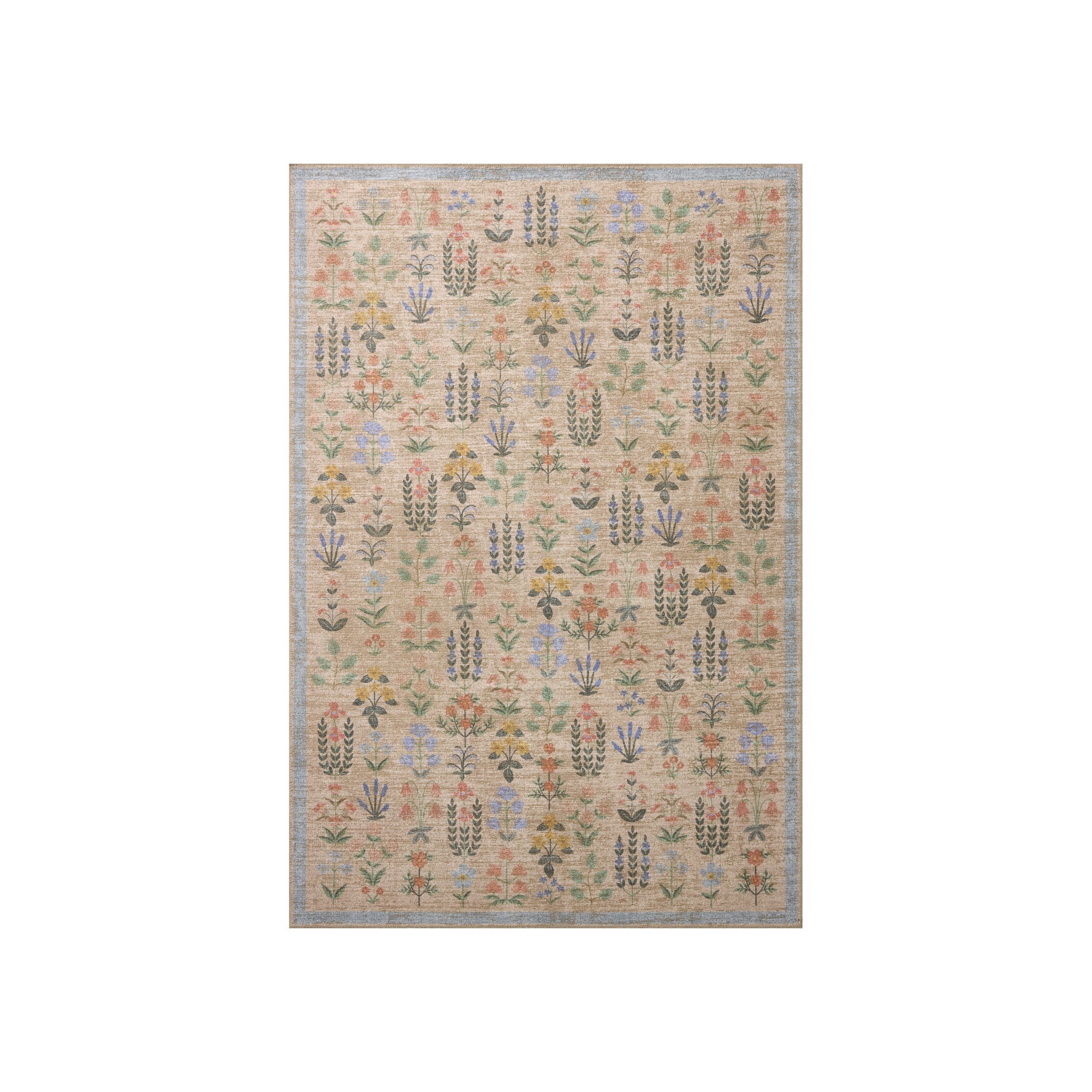 Rifle Paper Co. x Loloi Edinburgh Cream / Multi Rug RUGS - jute Loloi 18" x 18"