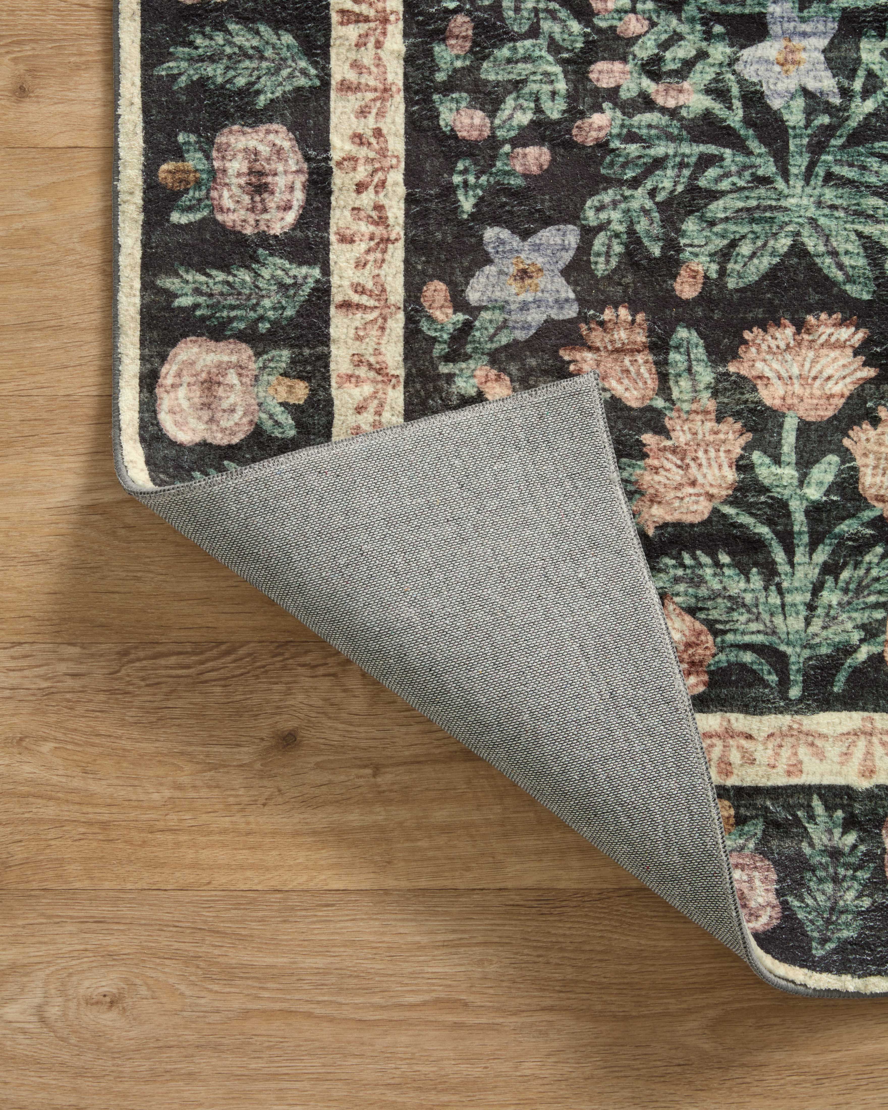 Rifle Paper Co. X Loloi/ Eden Mughal Garden Black Rug 0-RUGS-patterned Loloi