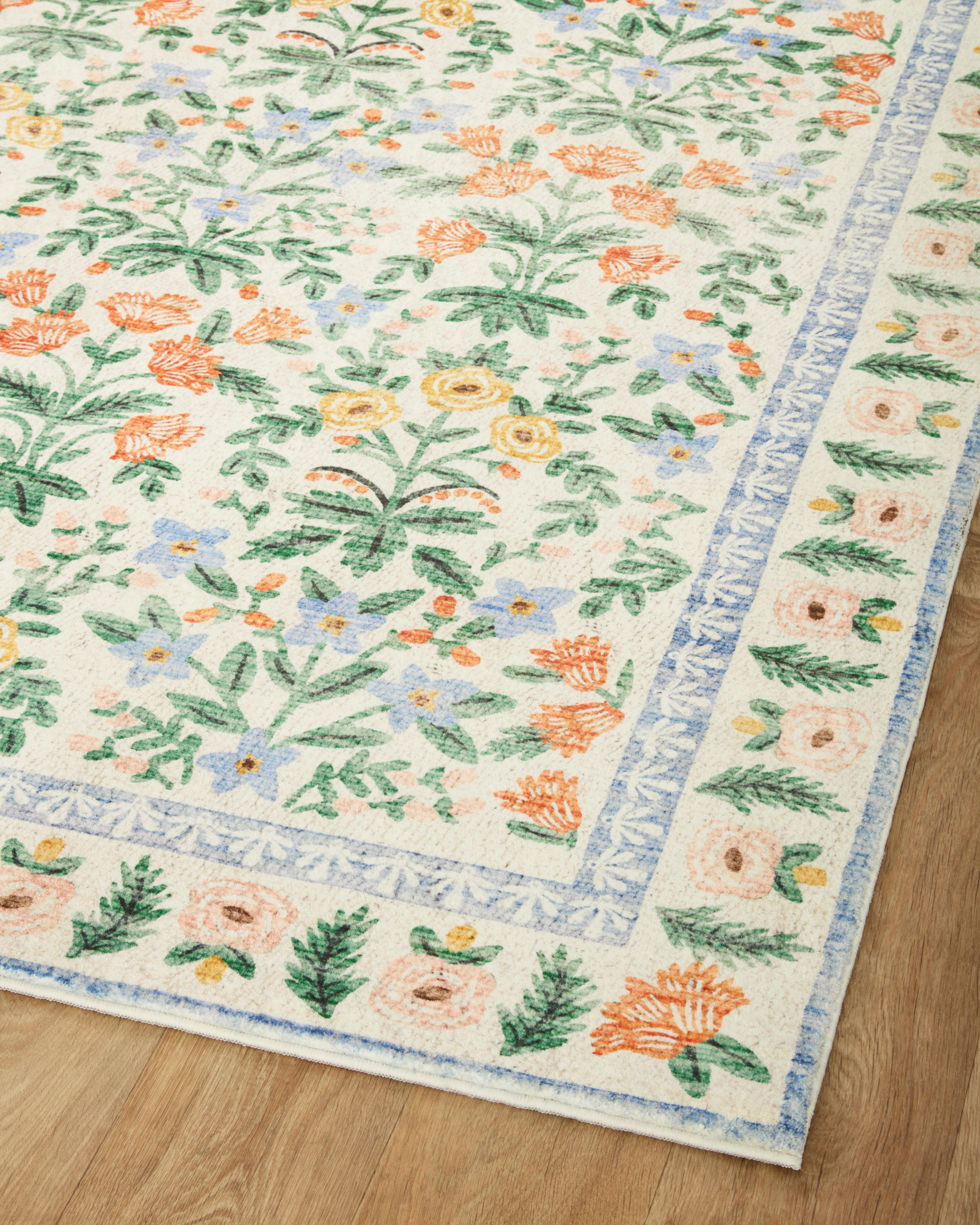 Rifle Paper Co. x Loloi Eden Mughal Garden Cream Rug 0-RUGS-patterned Loloi